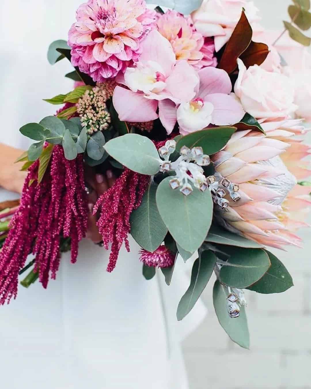 Unique Cascading Wedding Bouquets