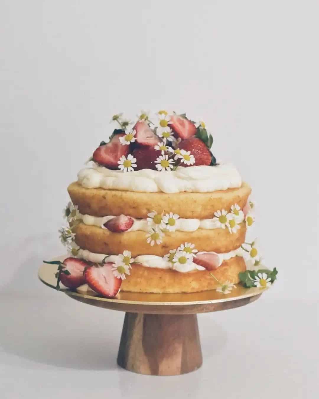 Fillings As Decor For Rustic Naked Cakes