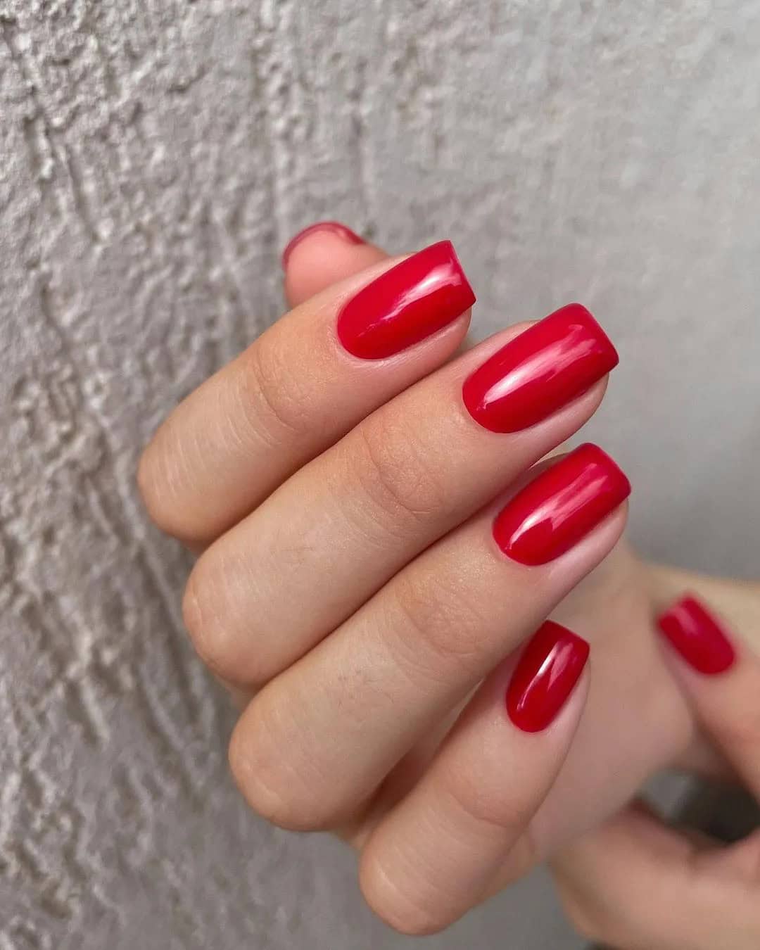 Classic Red Wedding Nails