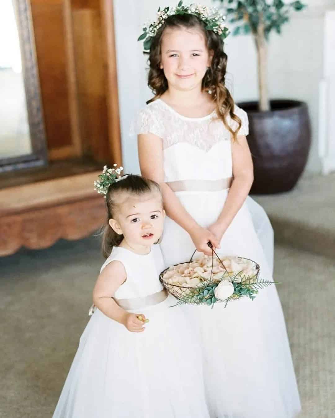 Elegant Flower Girl Basket