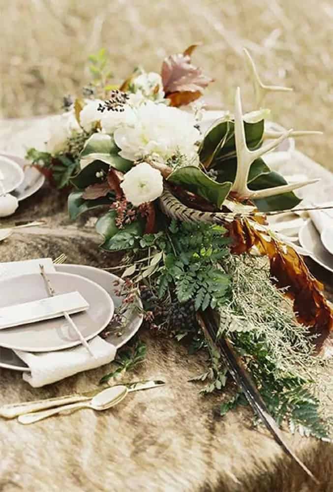 Table Decorations In Camo Style