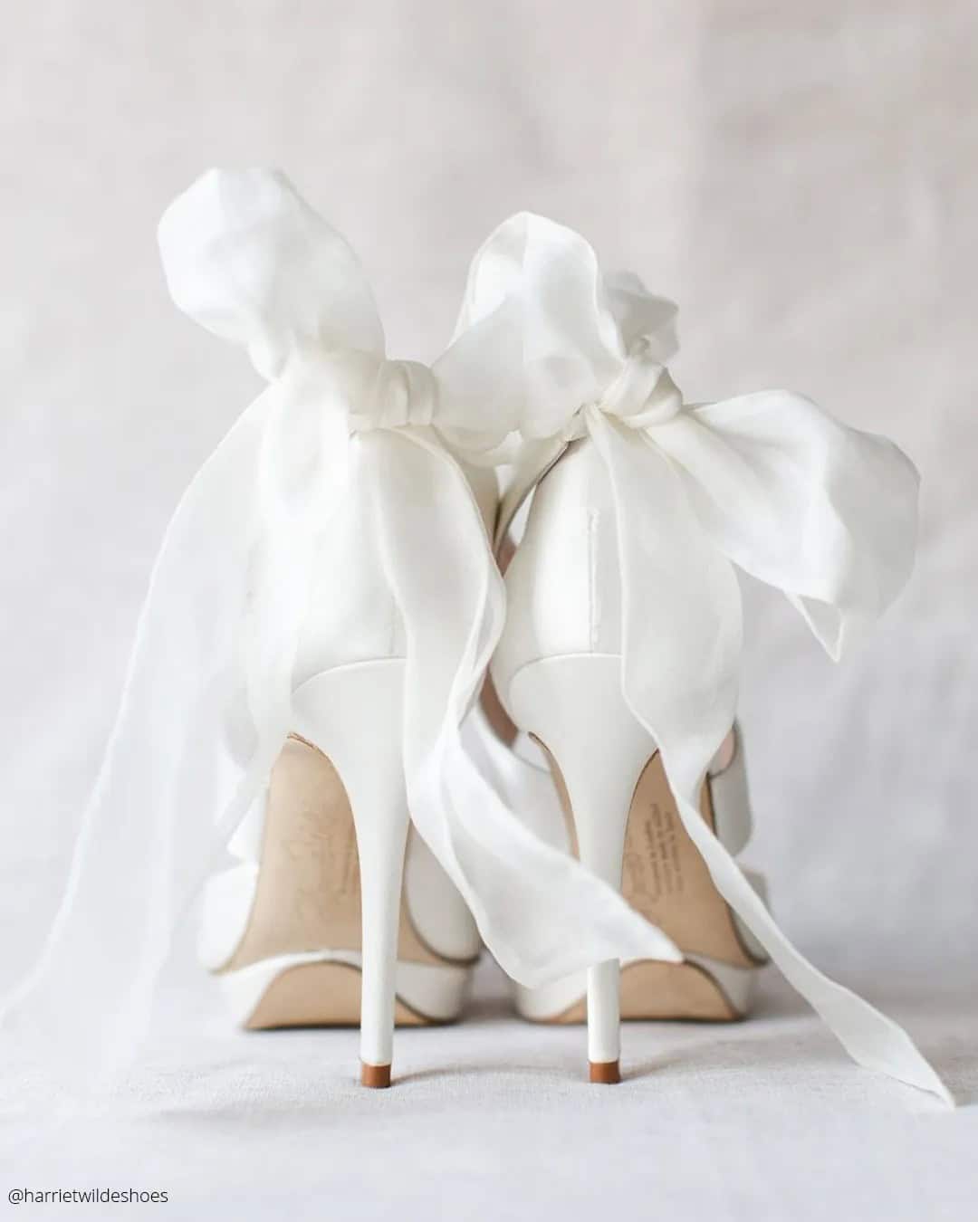 White High Heeled Wedding Shoes