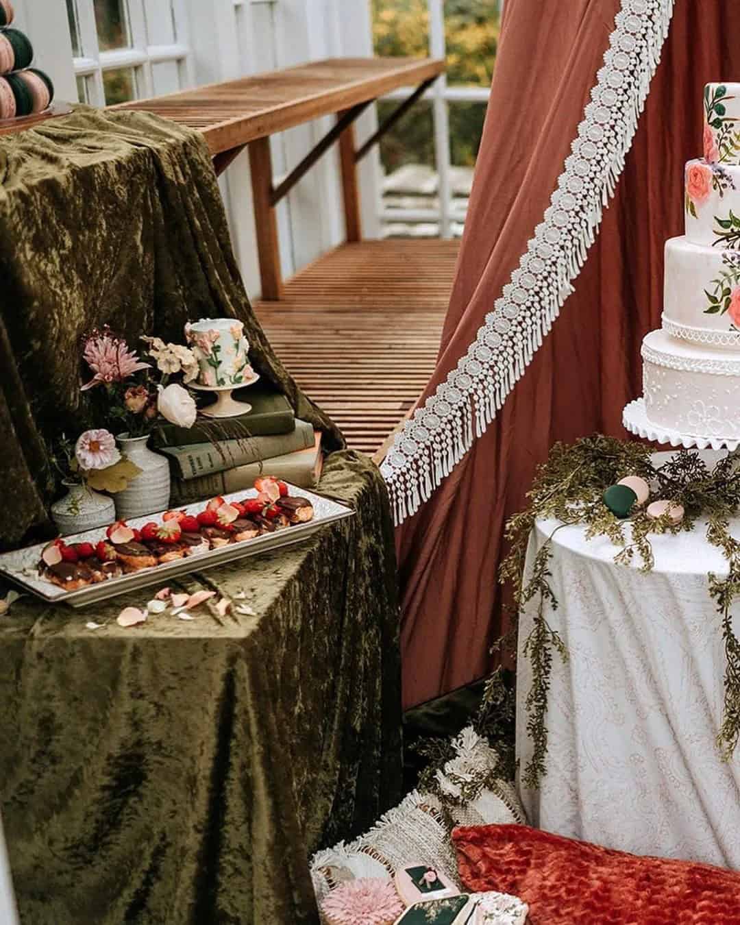 Wedding Cake Dessert Table