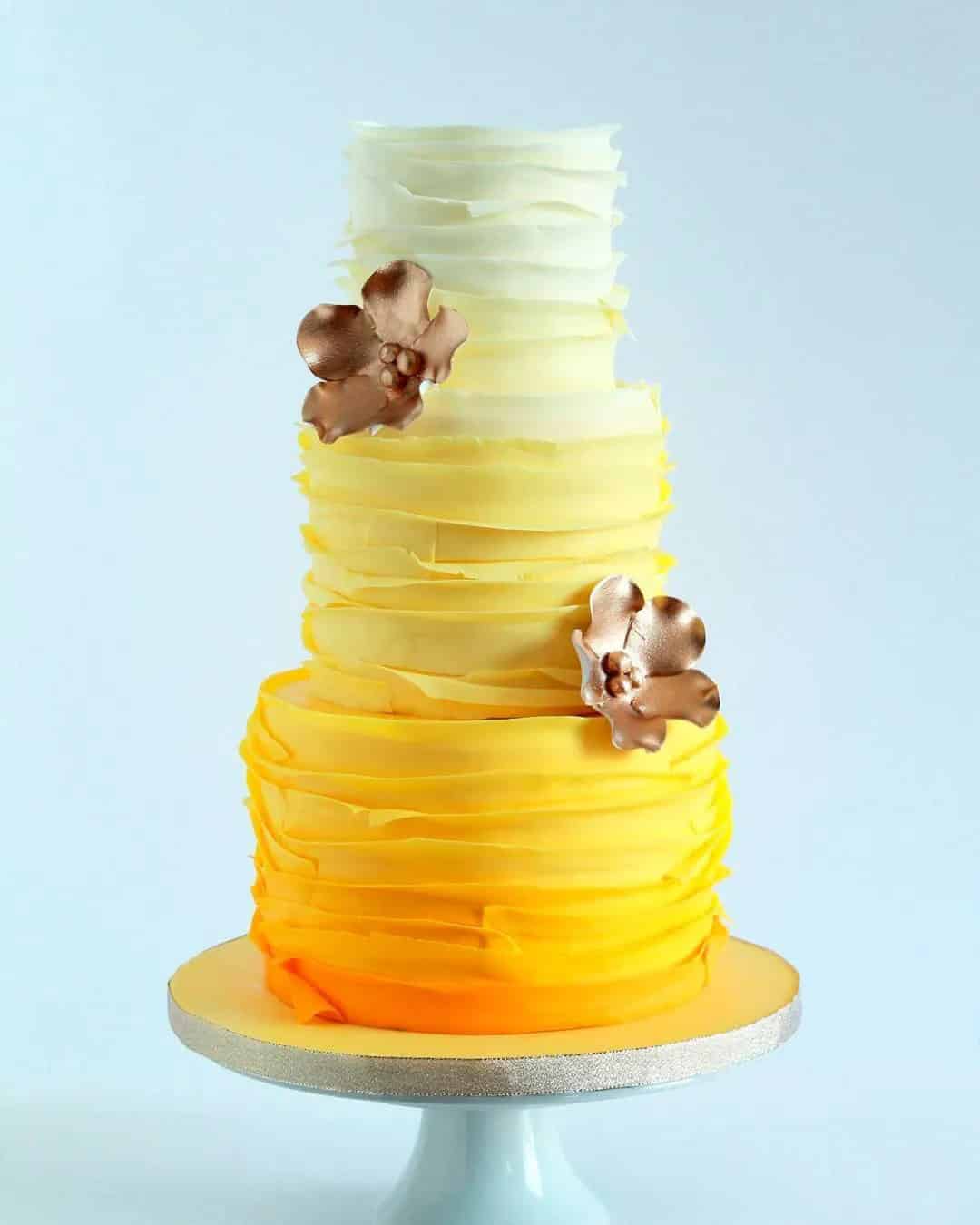 Ruffled Wedding Cakes