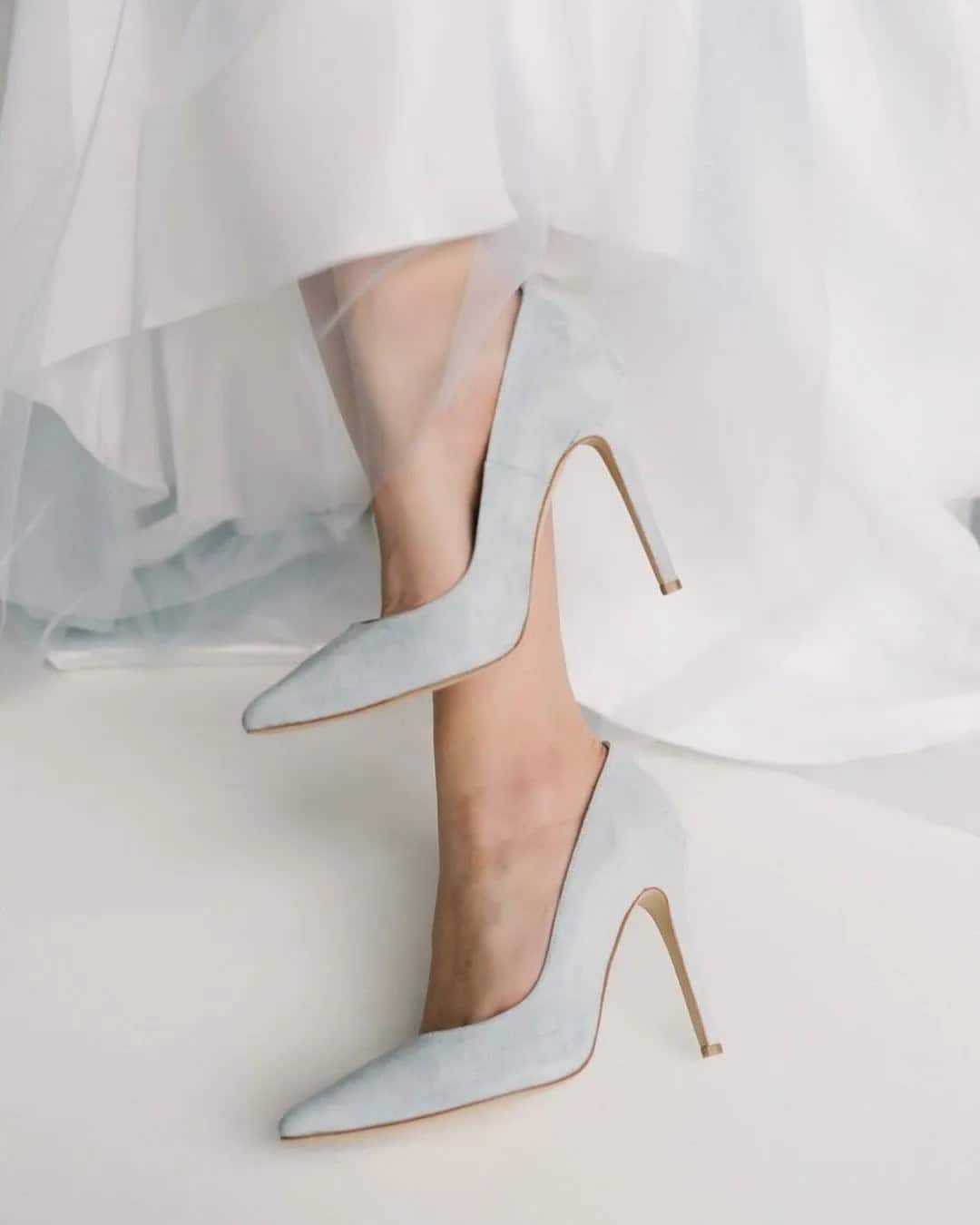 Dusty Blue Wedding Heels