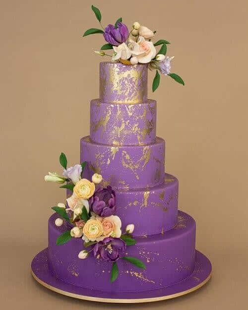 1 Purple Wedding Cake