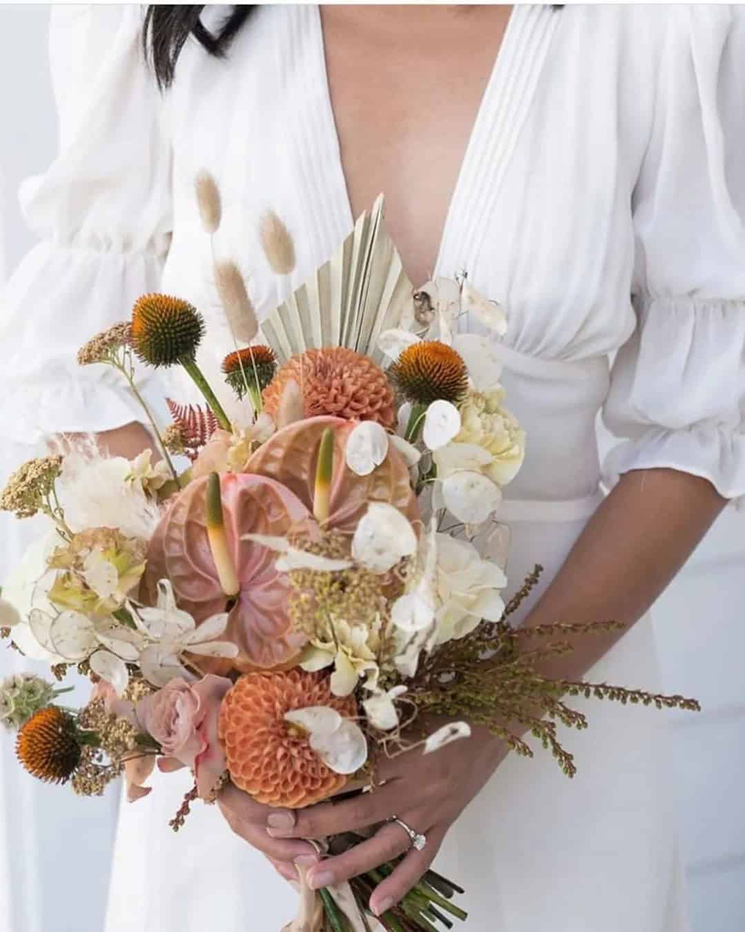 Small Wedding Bouquets In A Boho Style