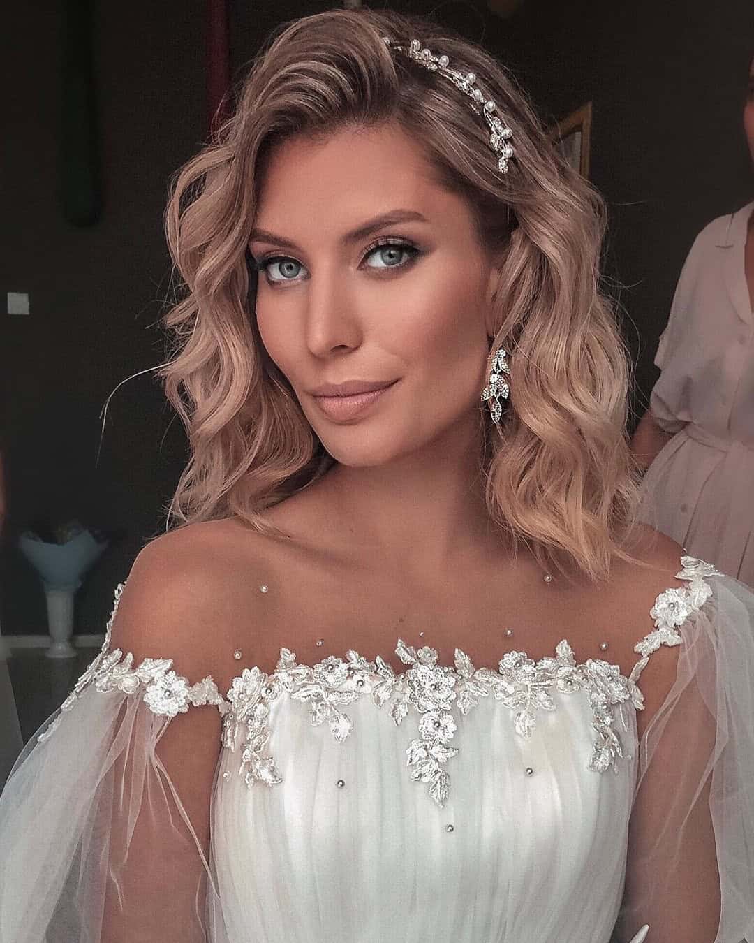 Wavy Lob For Wedding