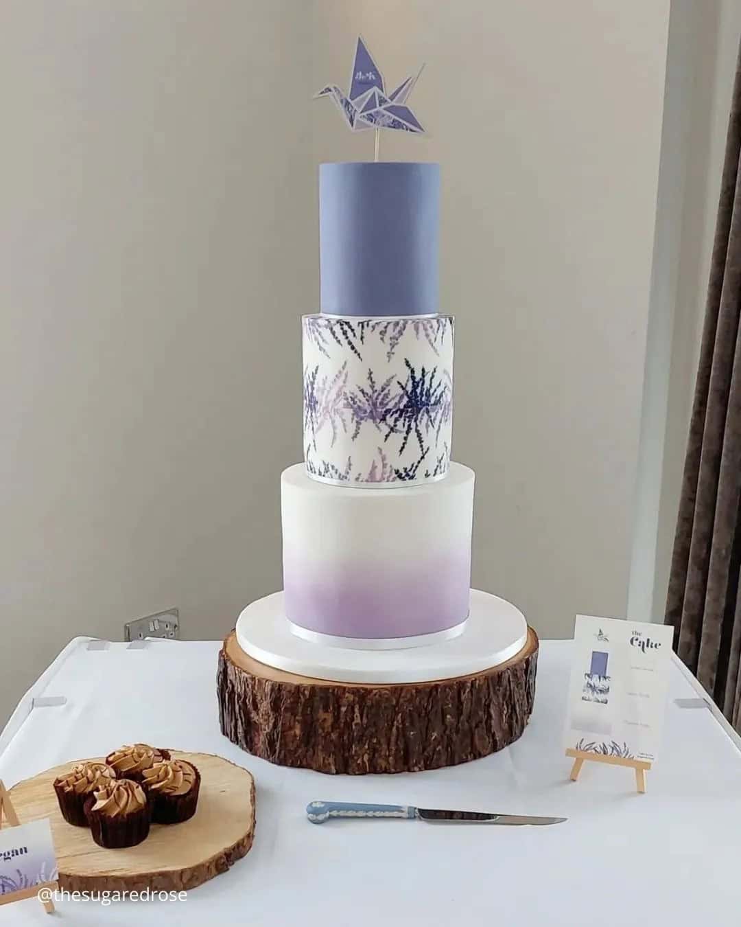 Blue And White Wedding Cakes