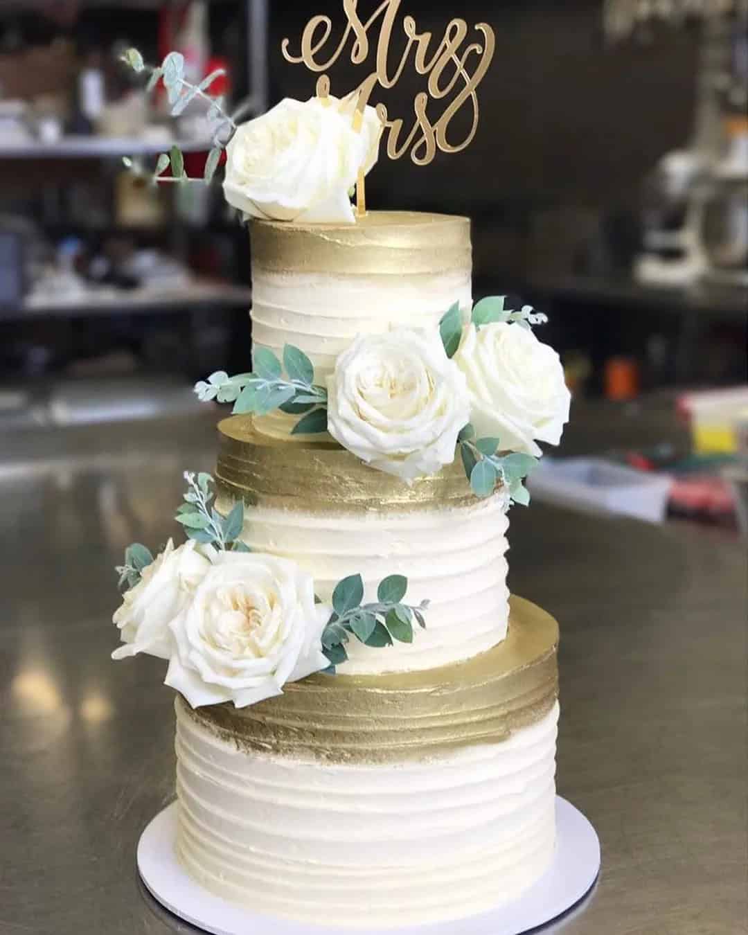 Elegant Buttercream Wedding Cakes