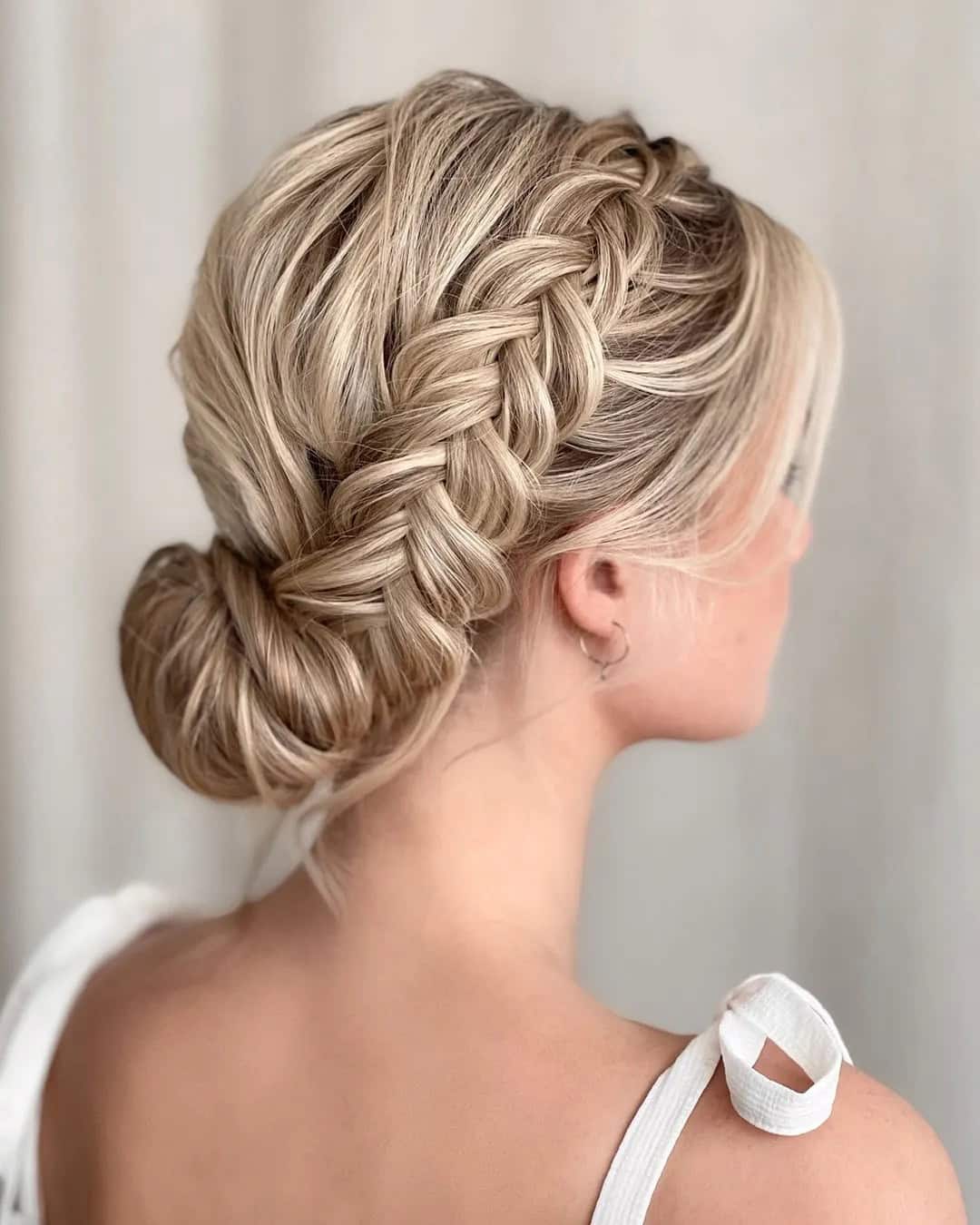 Braided Updos For Brides With Thin Hair