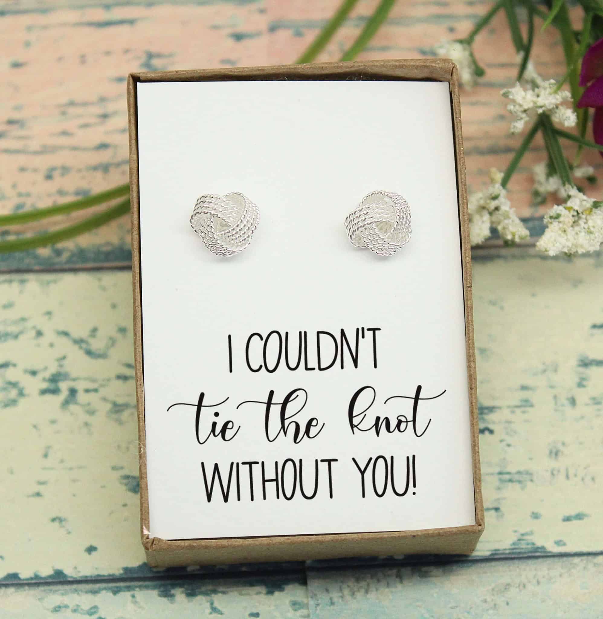 Tie the knot bridesmaid gift