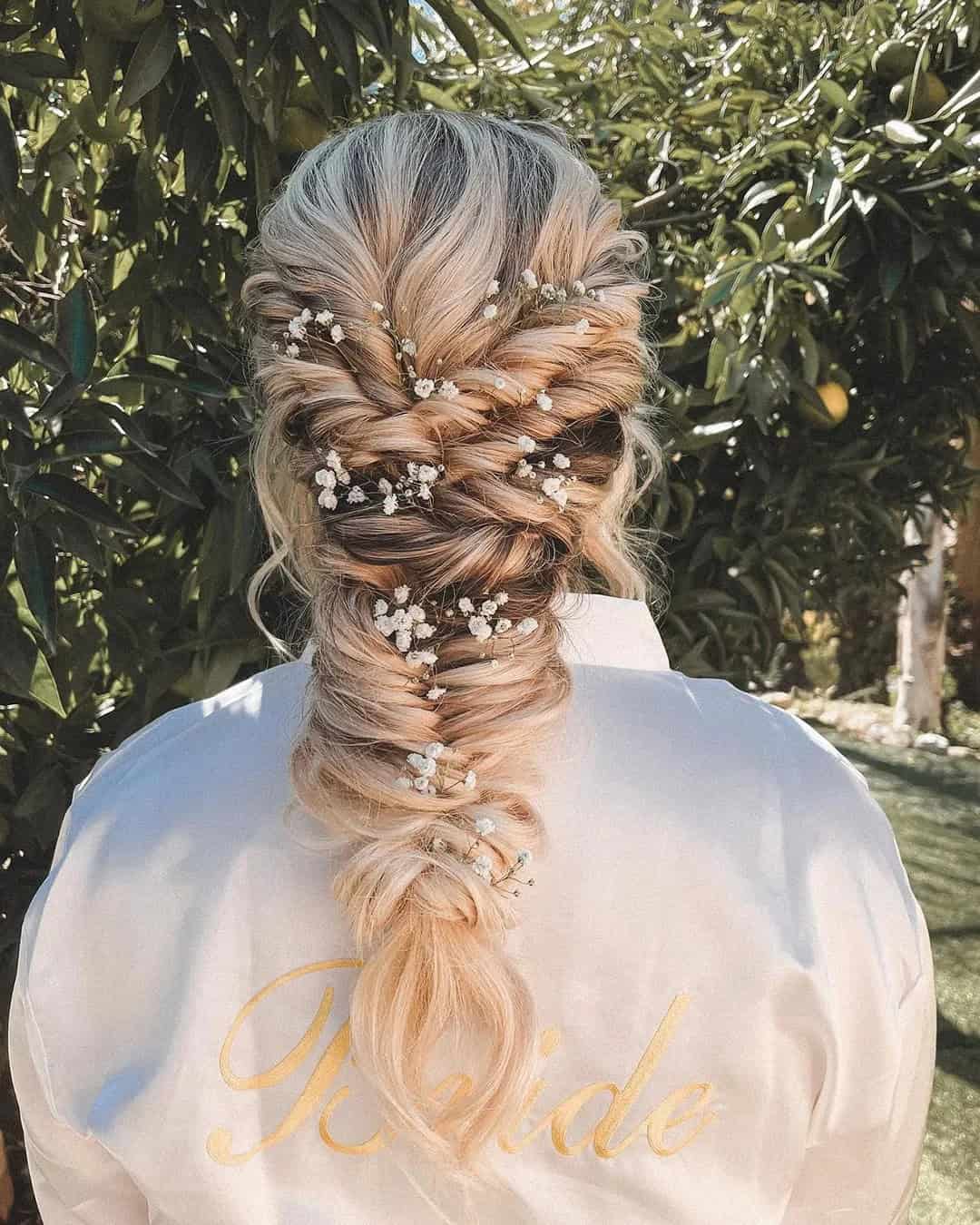 Boho Wedding Hair With Flowers