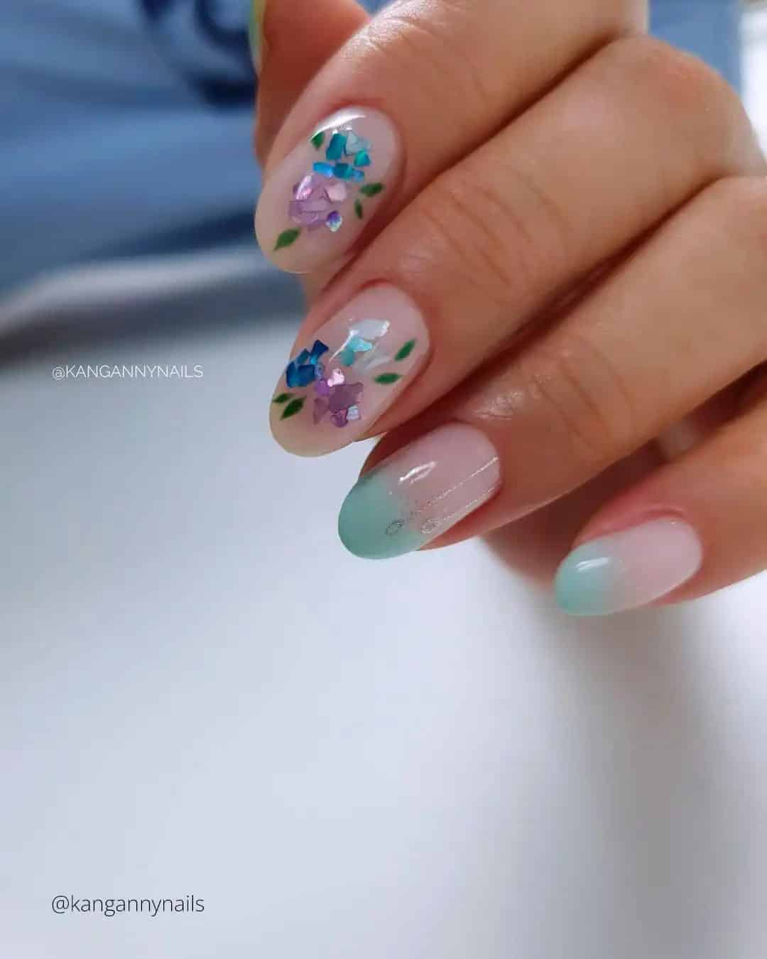 Spring Ombre Nails Designs