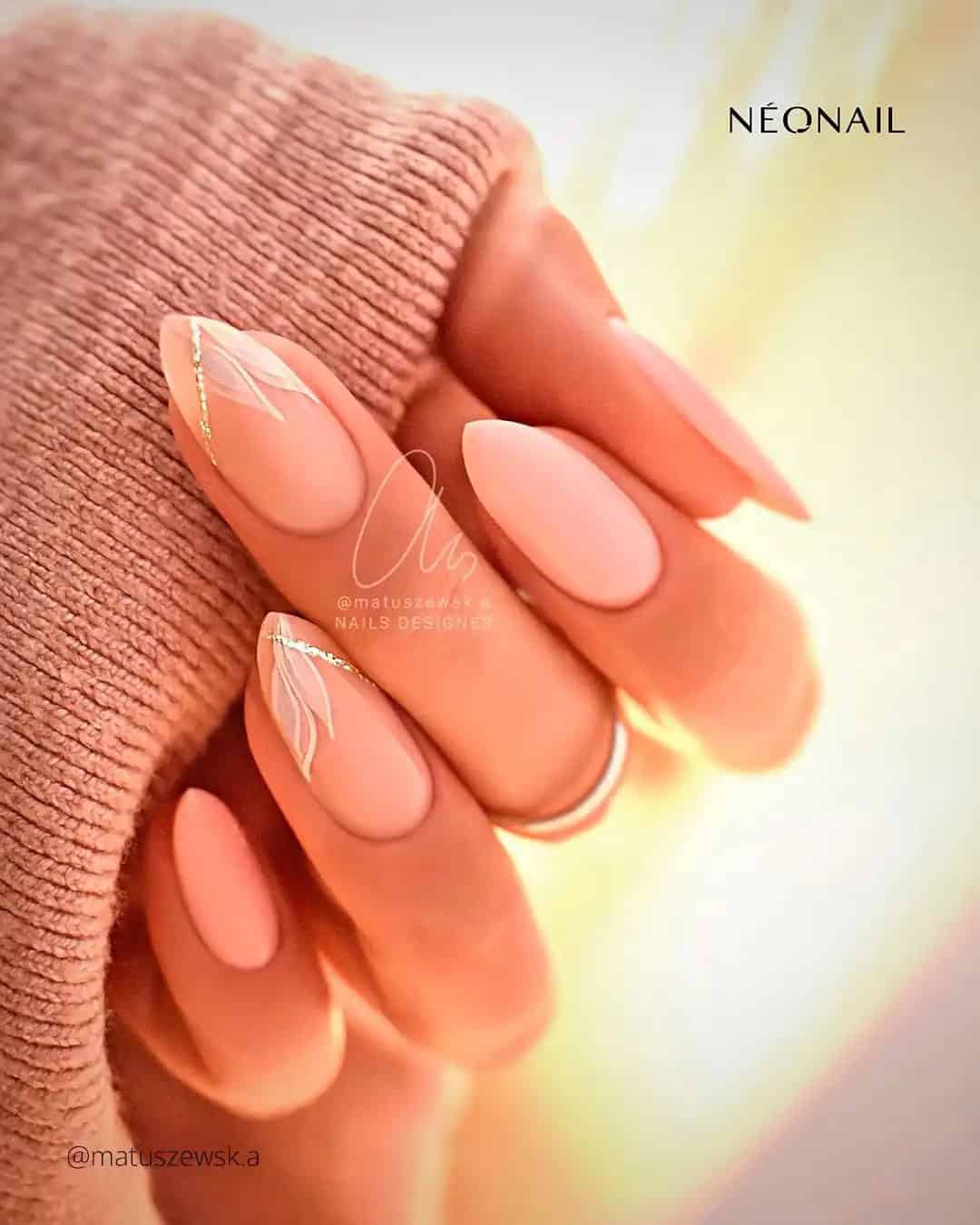 Spring Almond Nails