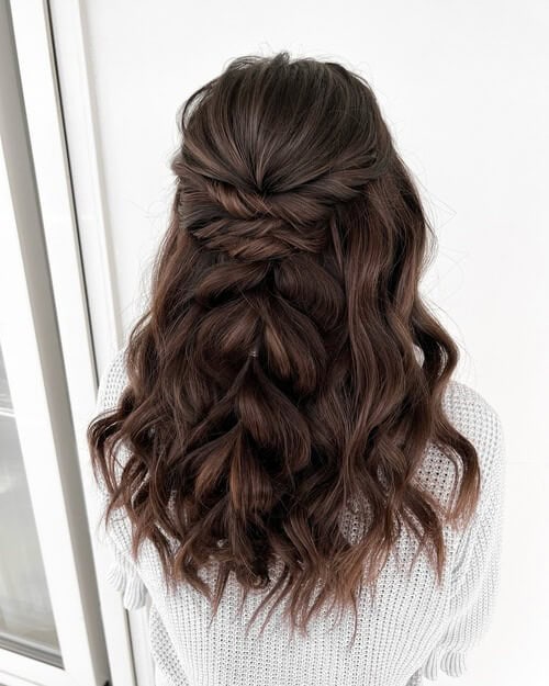 Tiered half up, half down