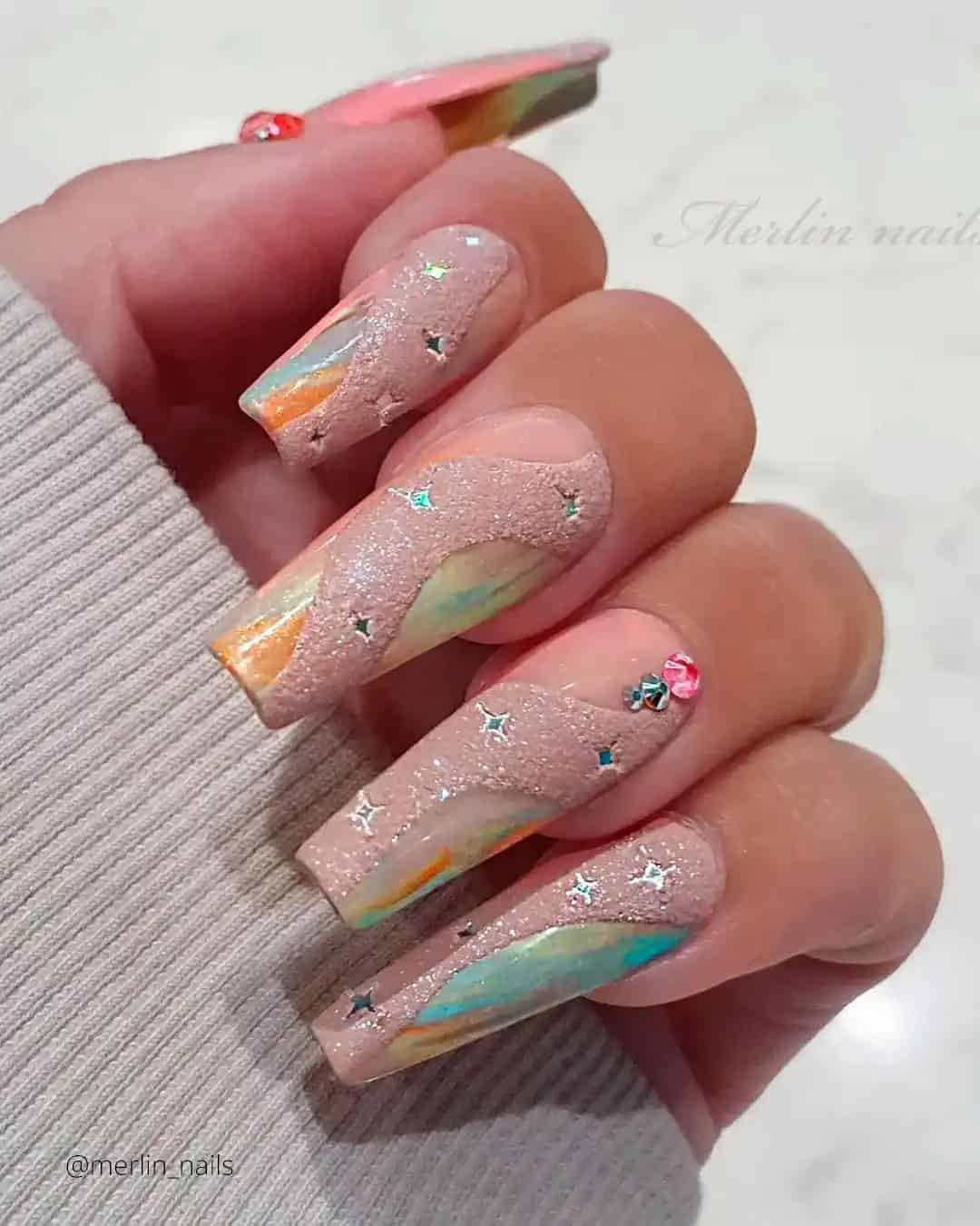 Spring Acrylic Nails