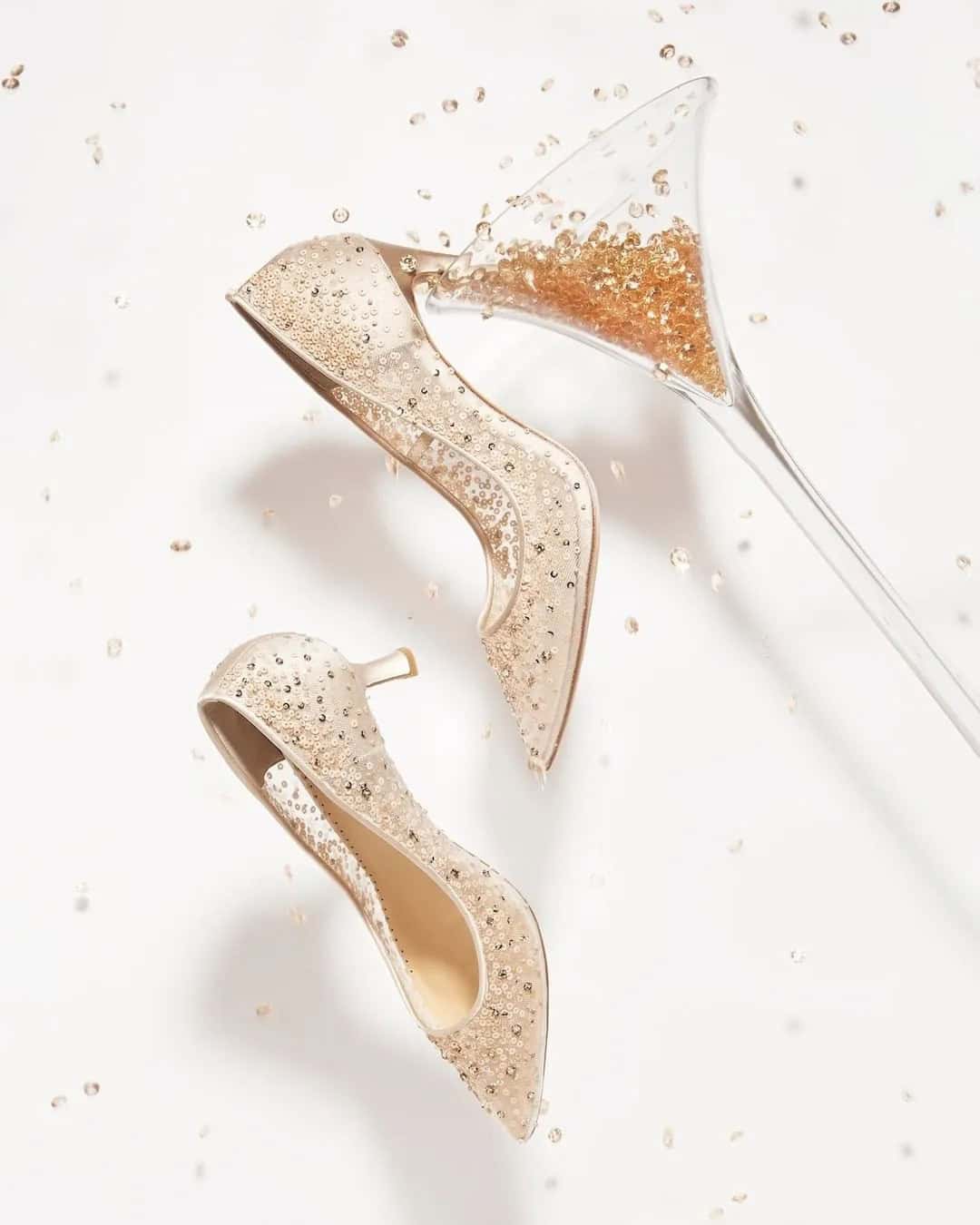 Sparkle Champagne Shoes