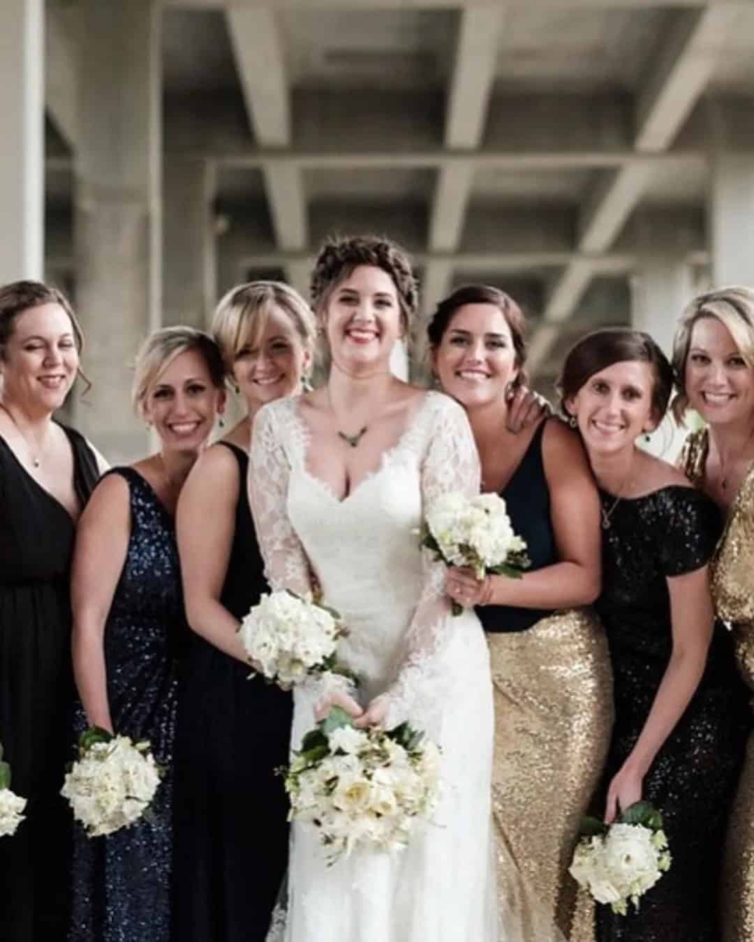 Sequin Black And Gold Dresses