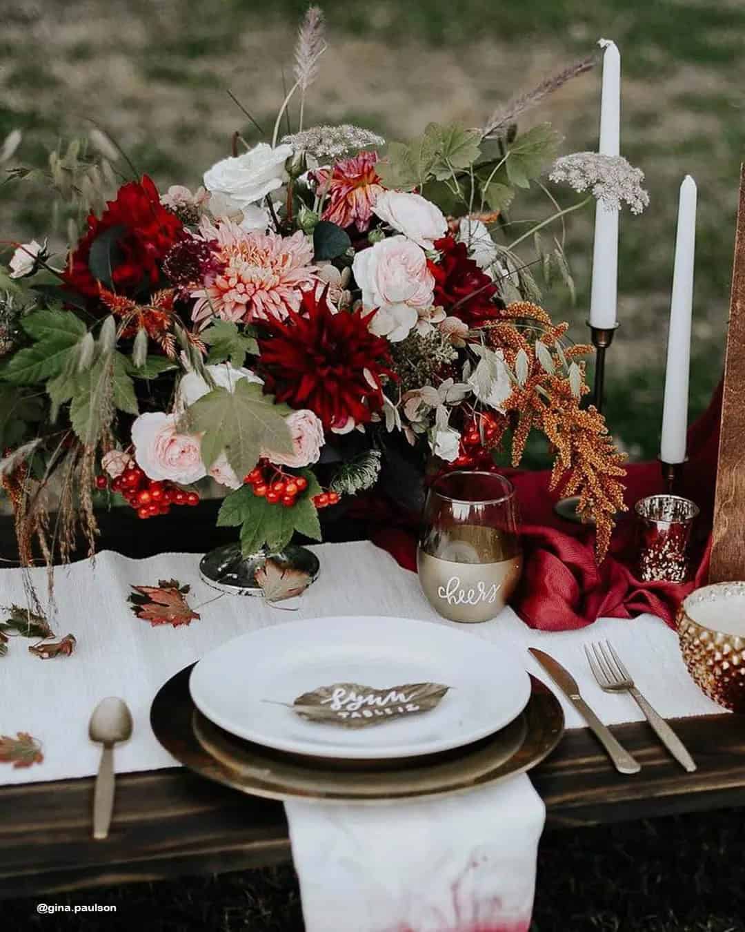 Fall Wedding Centerpiece Ideas