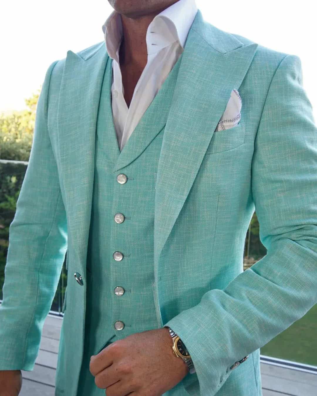 Turquoise Groom Attire Ideas