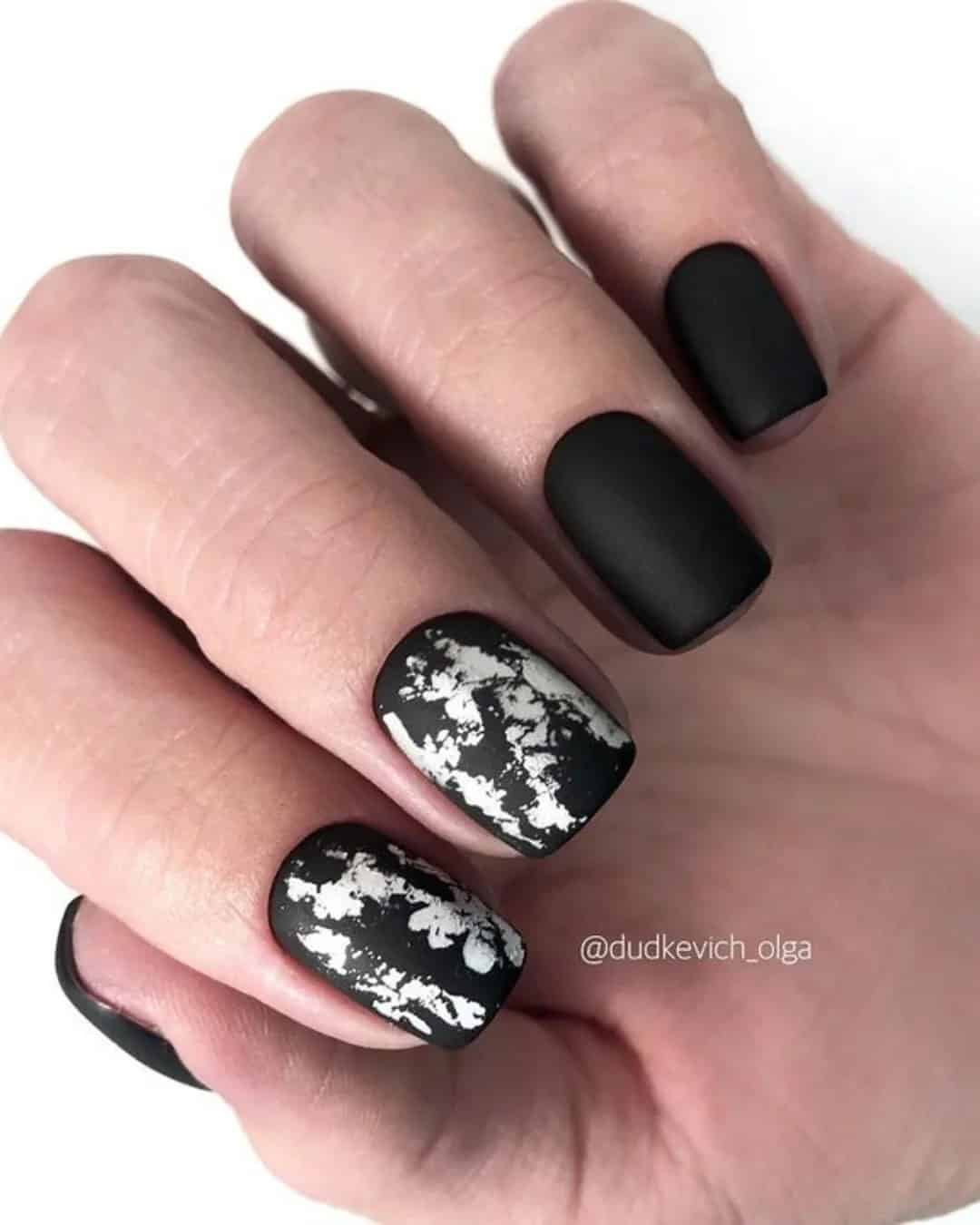 Matte Nails for a Wedding