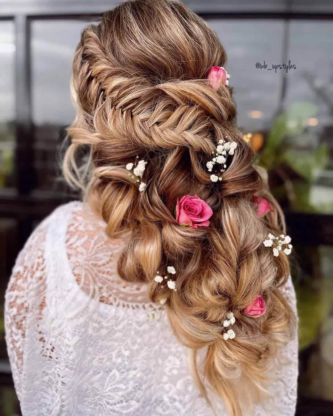 Cute Bridal Half Up Half Down