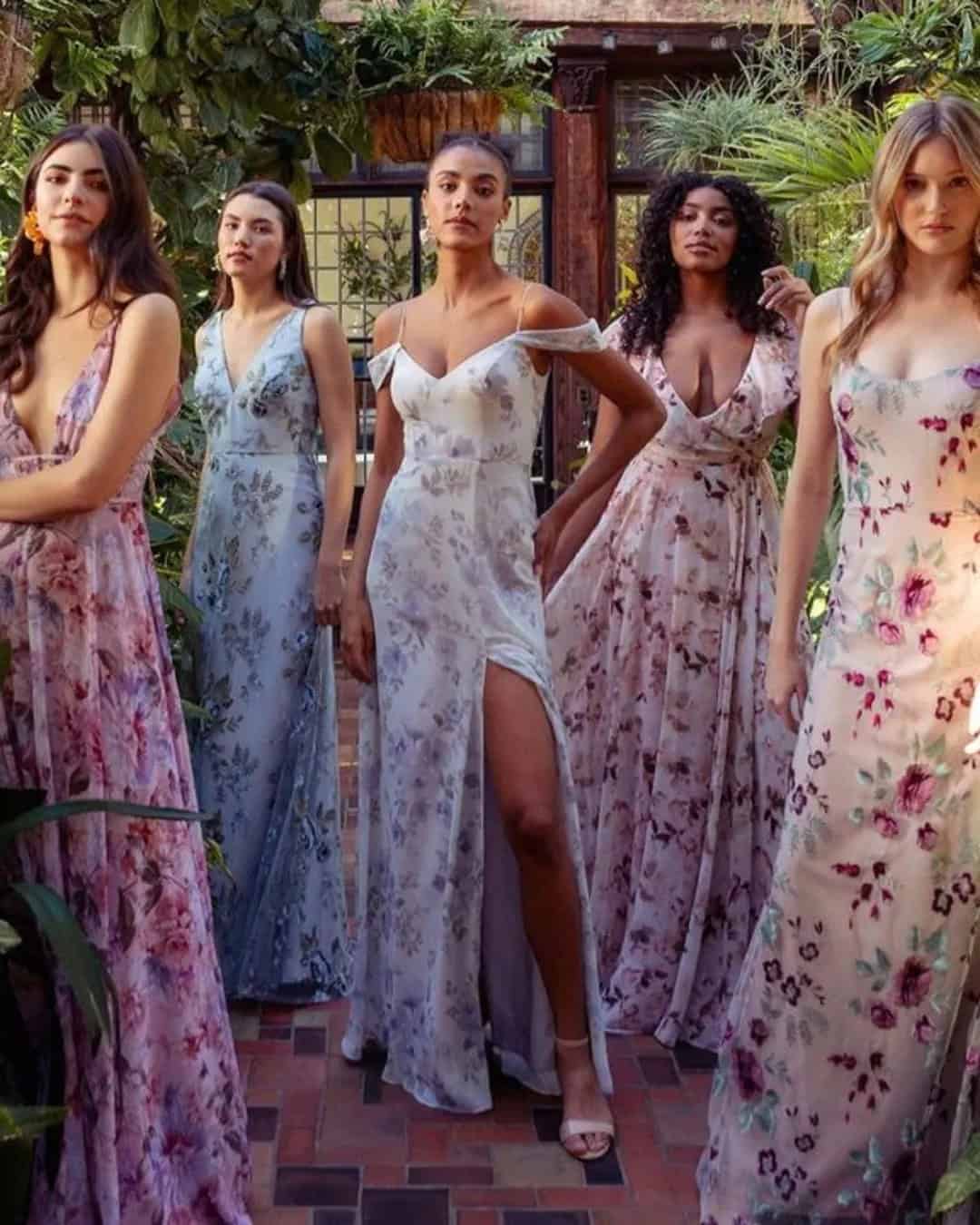 Floral Bridesmaid Dresses