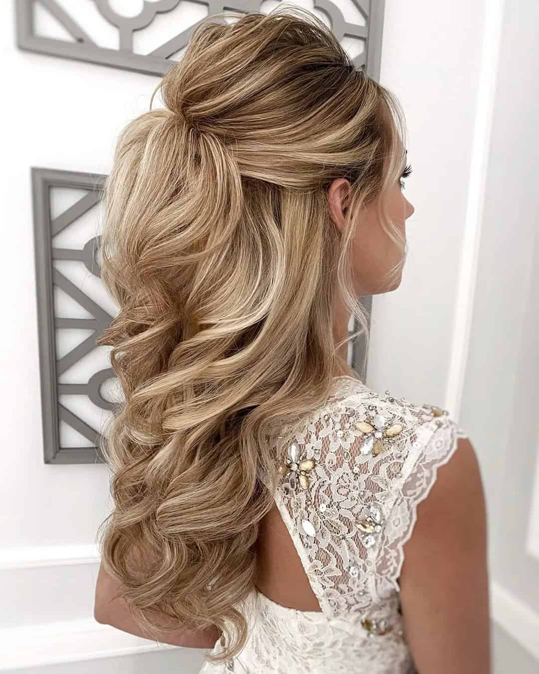 Easy Half Up Half Down Wedding Hairstyles