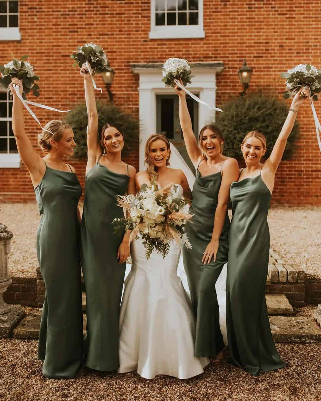 Olive Green Bridesmaid Dresses