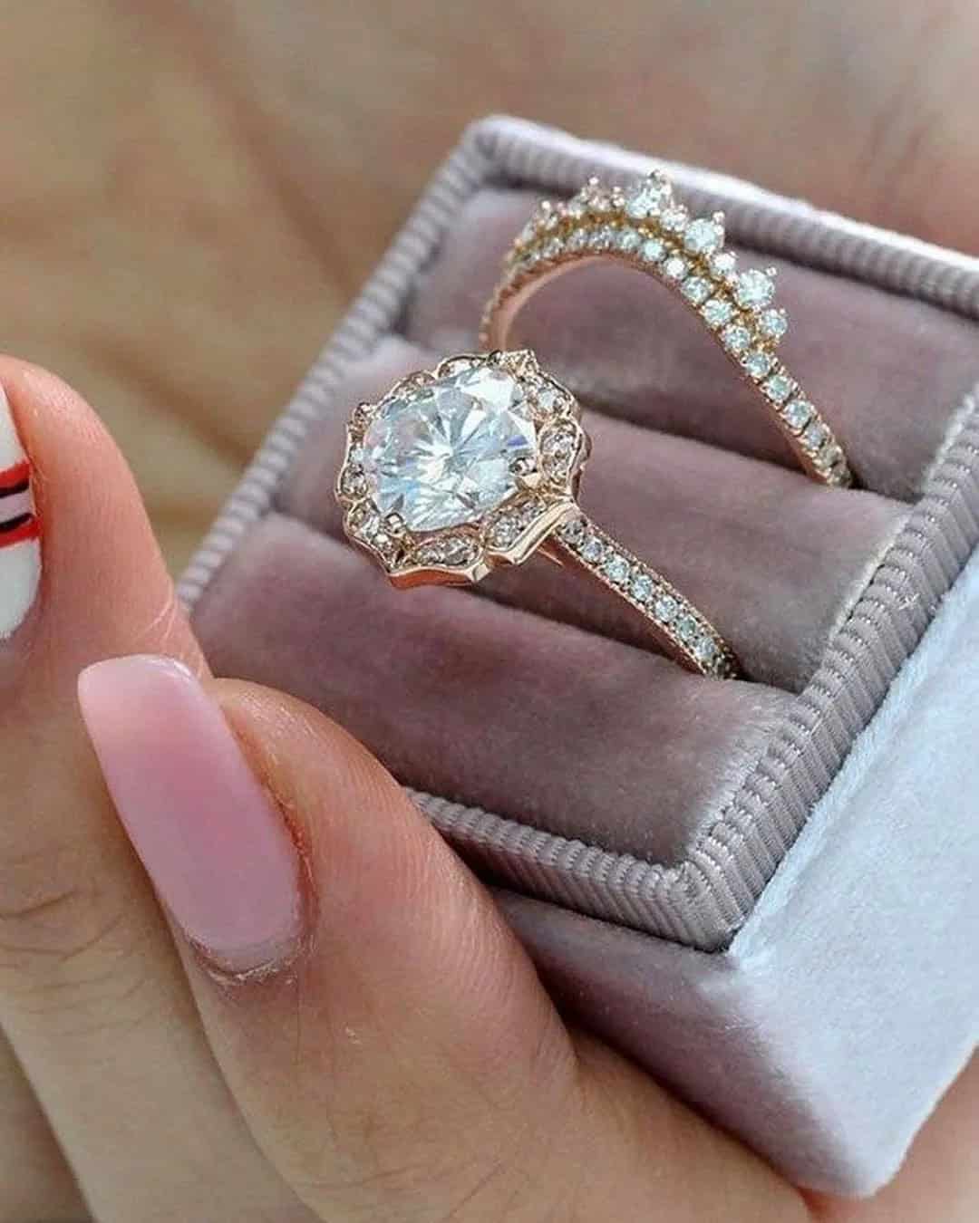 Rose Gold Vintage Bridal Sets