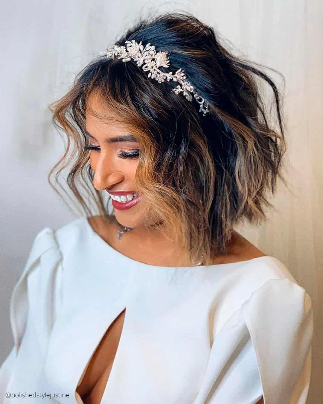 Indian Wedding Hairstyles For Short Hair