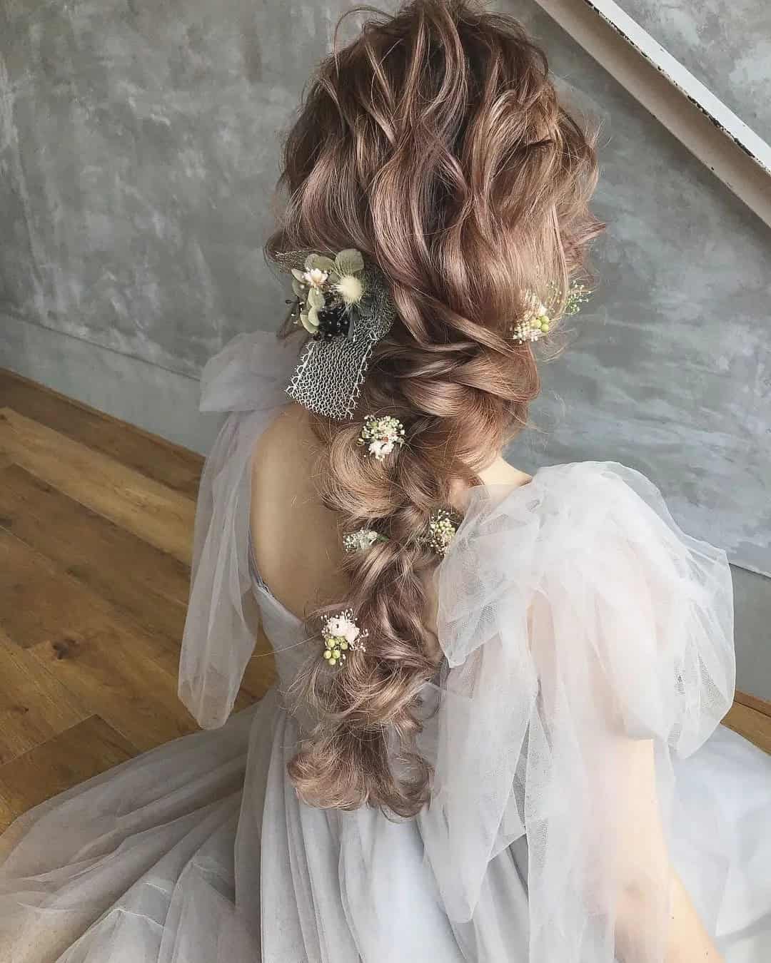 Wedding Hairstyles With Flowers For Long Hair