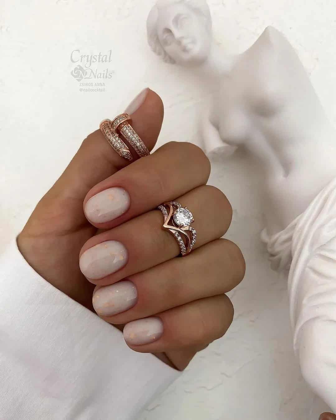 Short Wedding Nails