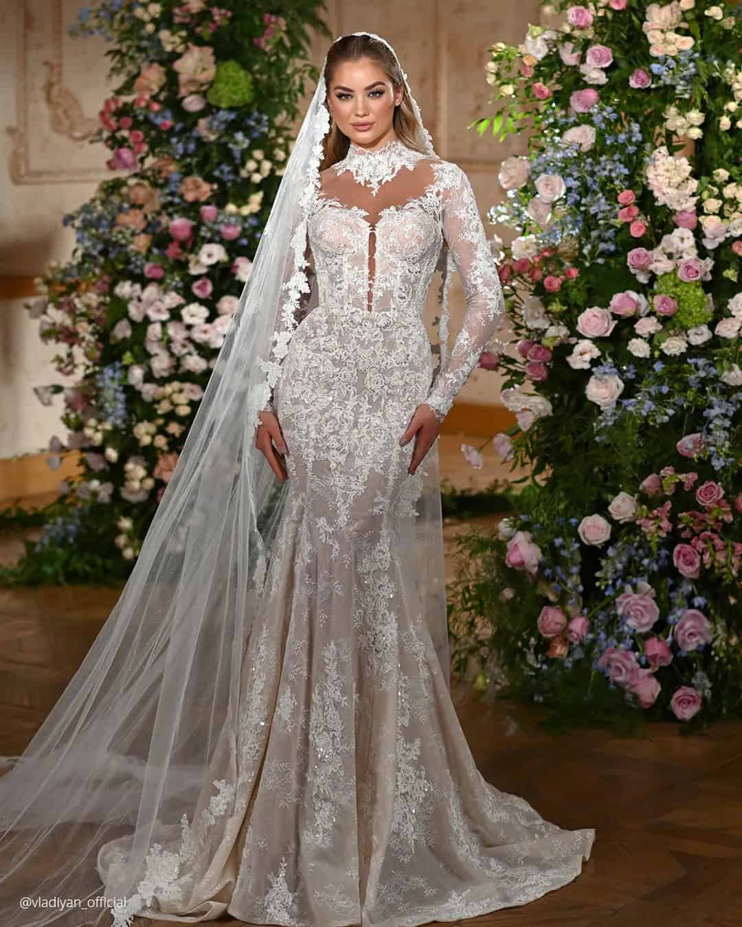 Long Sleeve Mermaid Wedding Dresses