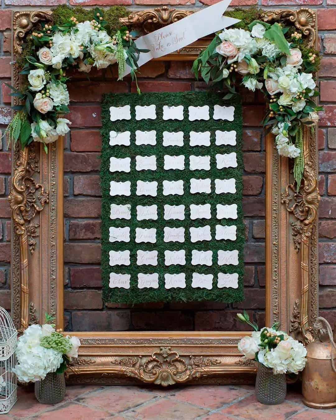 Vintage Seating Chart Ideas