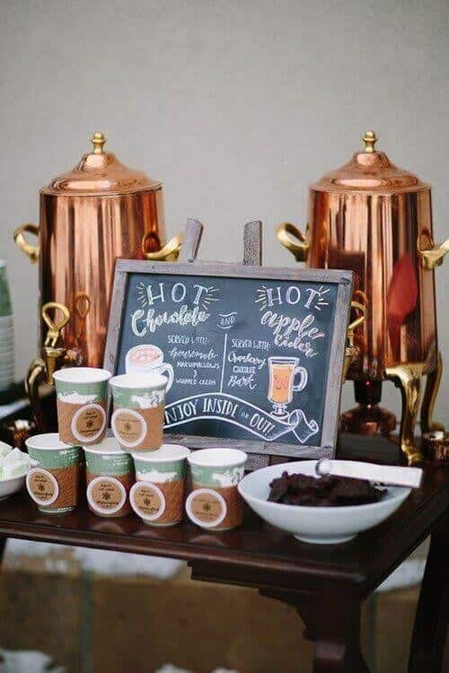 Hot drinks bar