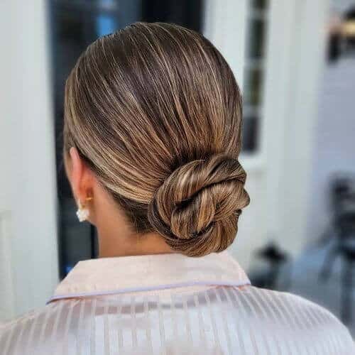 A stylish chignon