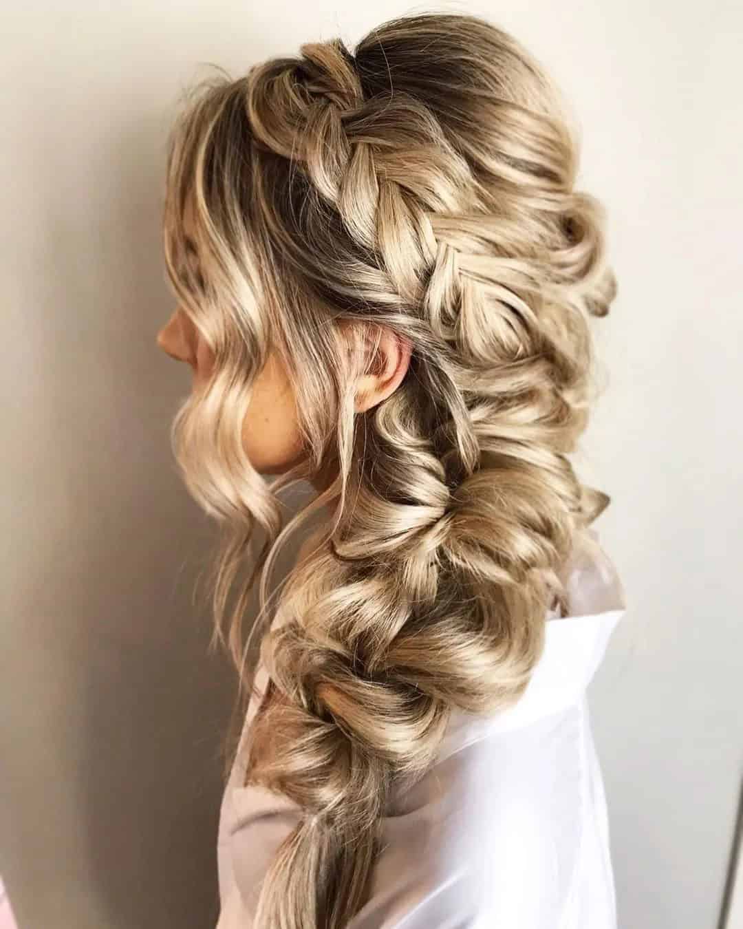 Wedding Singular Braid Hairstyles