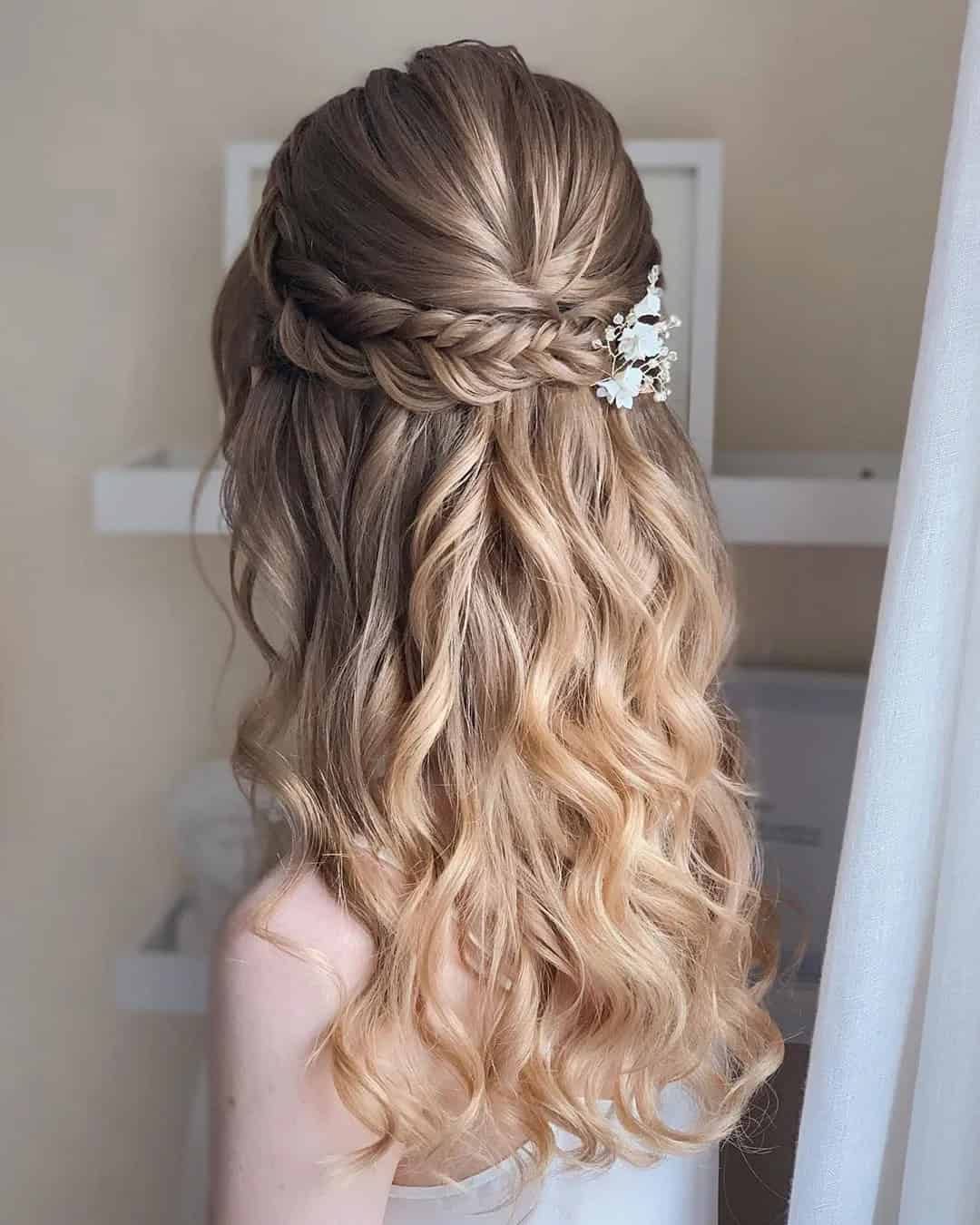 Half Up Half Down Braided Hair