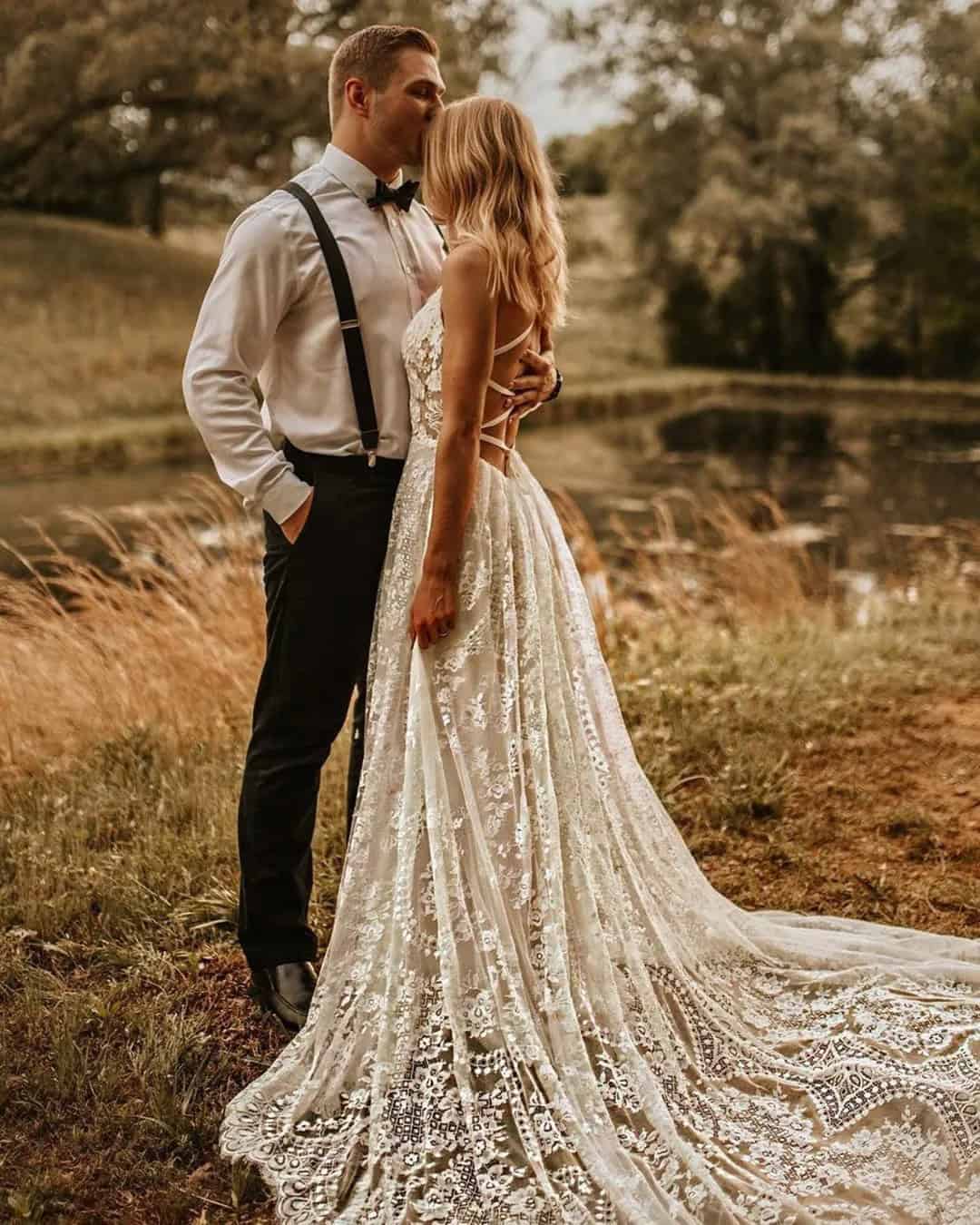 Lace Country Wedding Dress Ideas