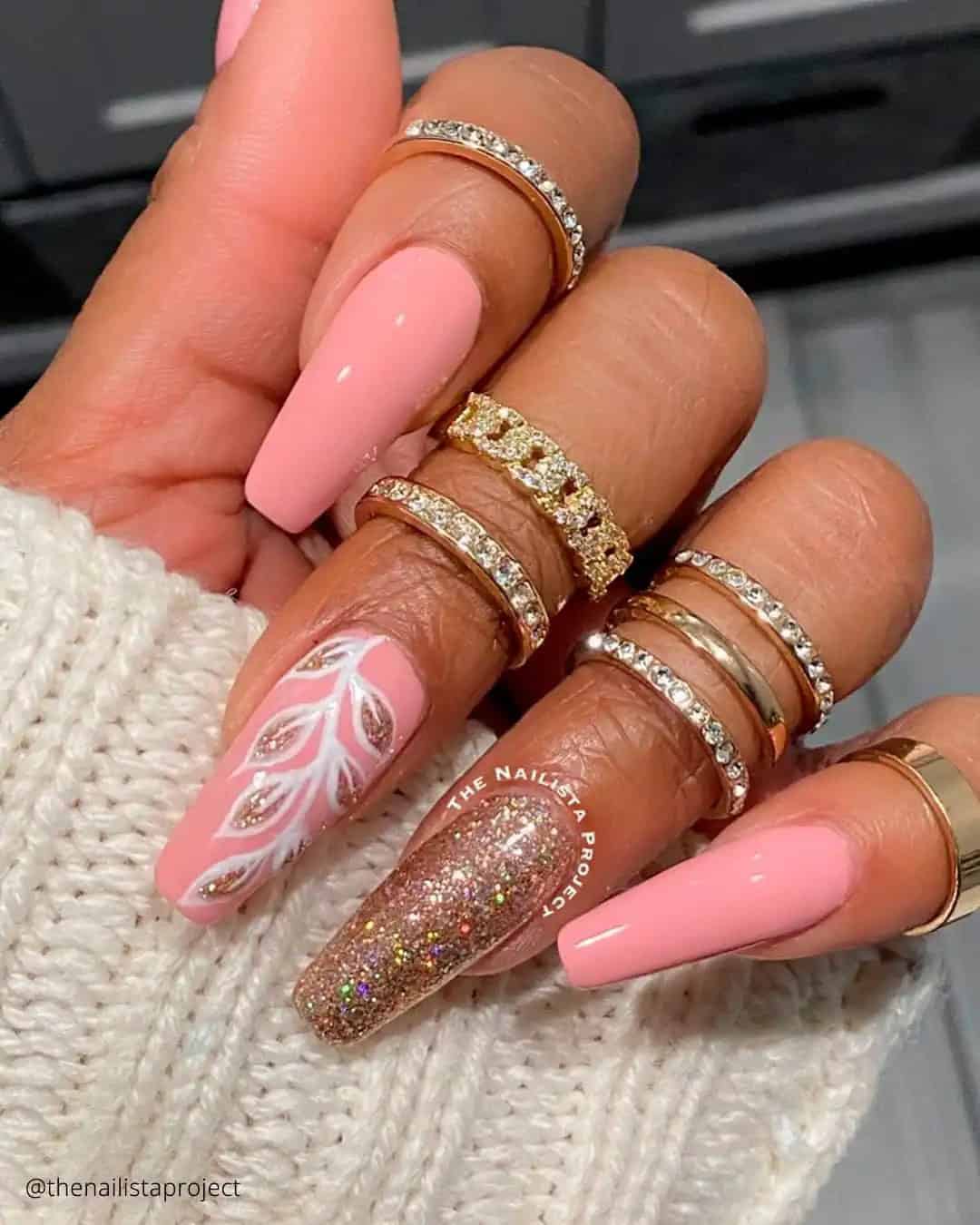 Neutral Indian Wedding Nails