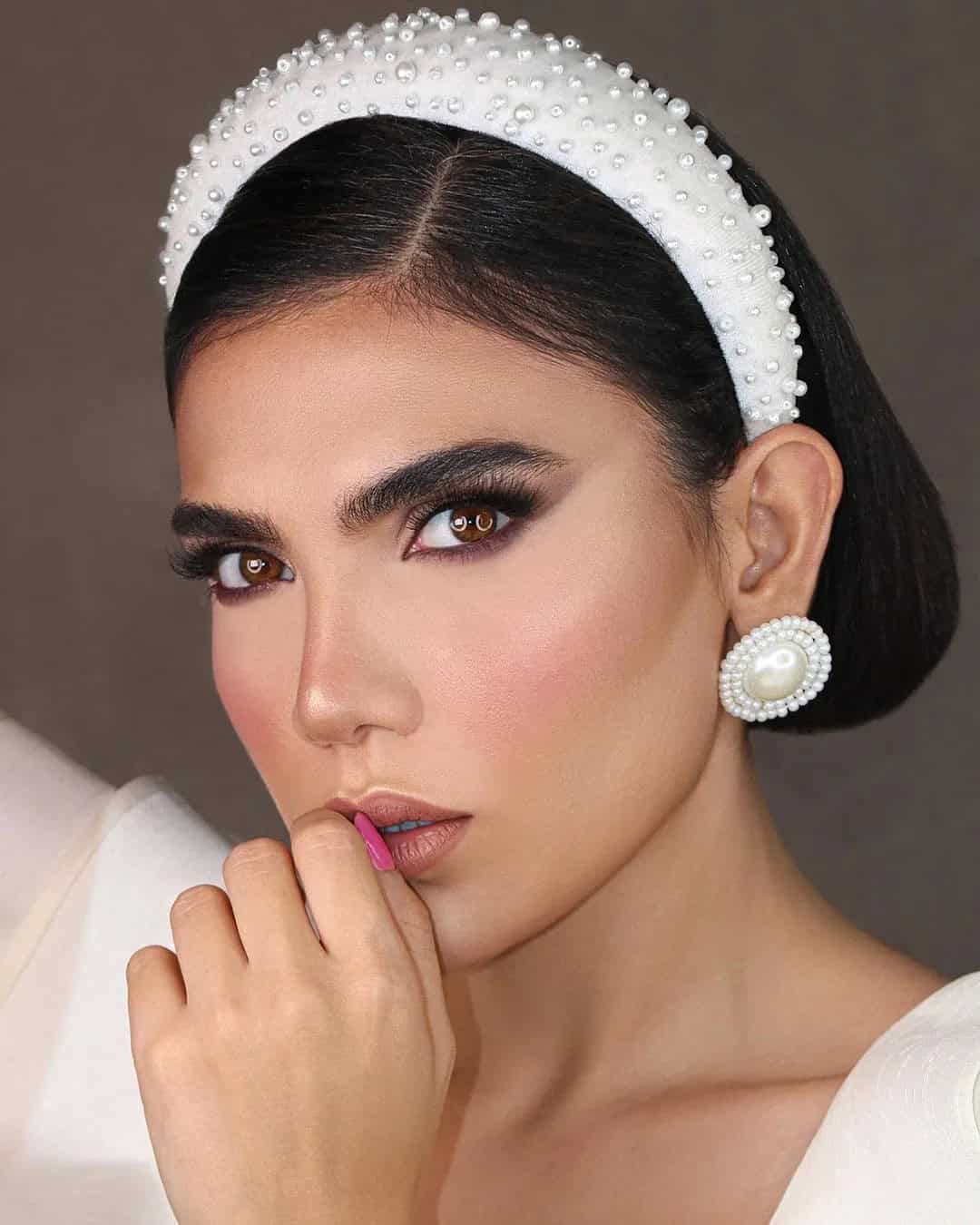 Makeup For Dark Haired Brides