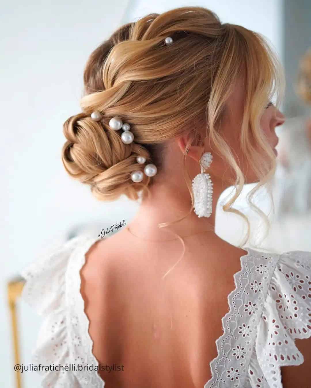 Curly Bun Hairstyles Wedding