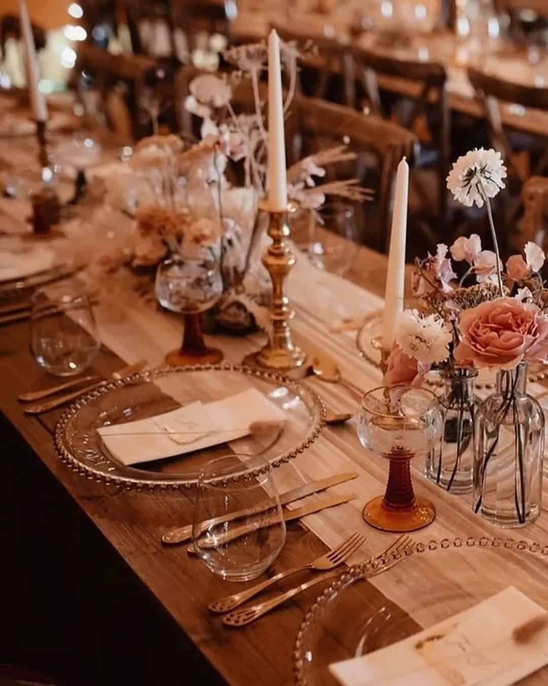 Rust Wedding Table Decor Ideas