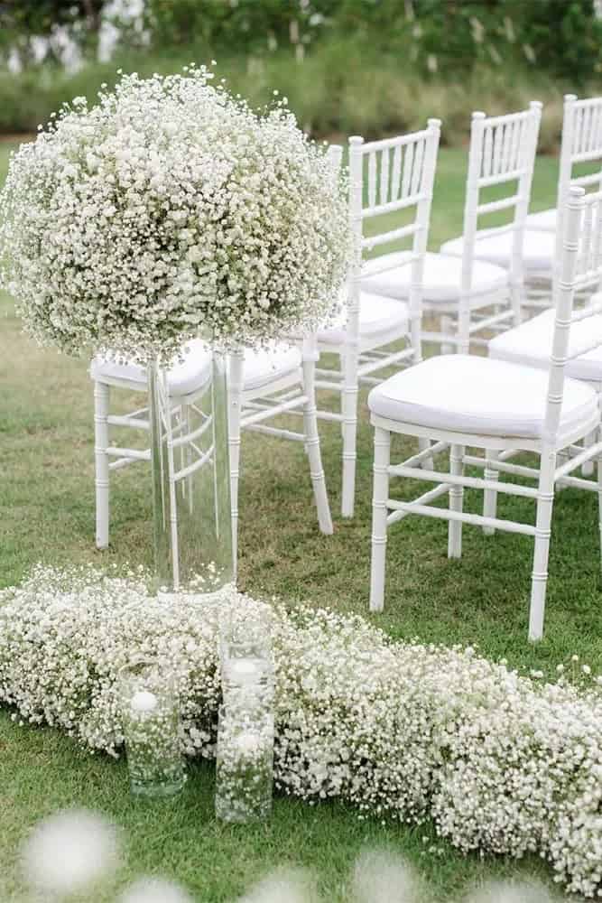 Decorations With Flowers In A Park