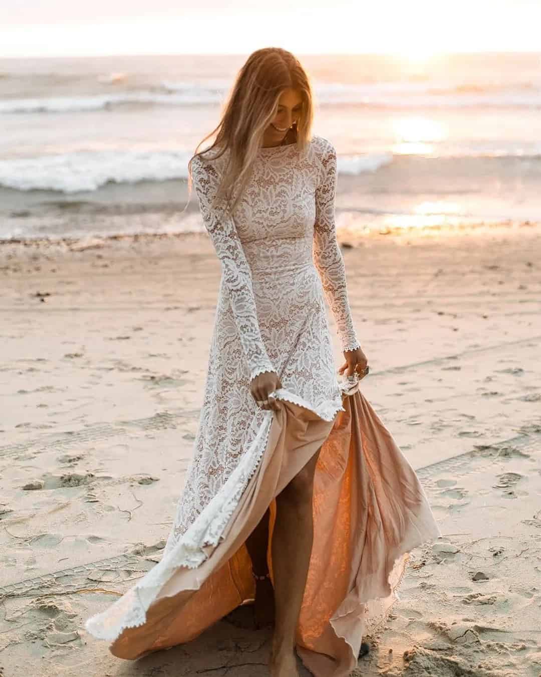 Bohemian Fall Bridal Gowns