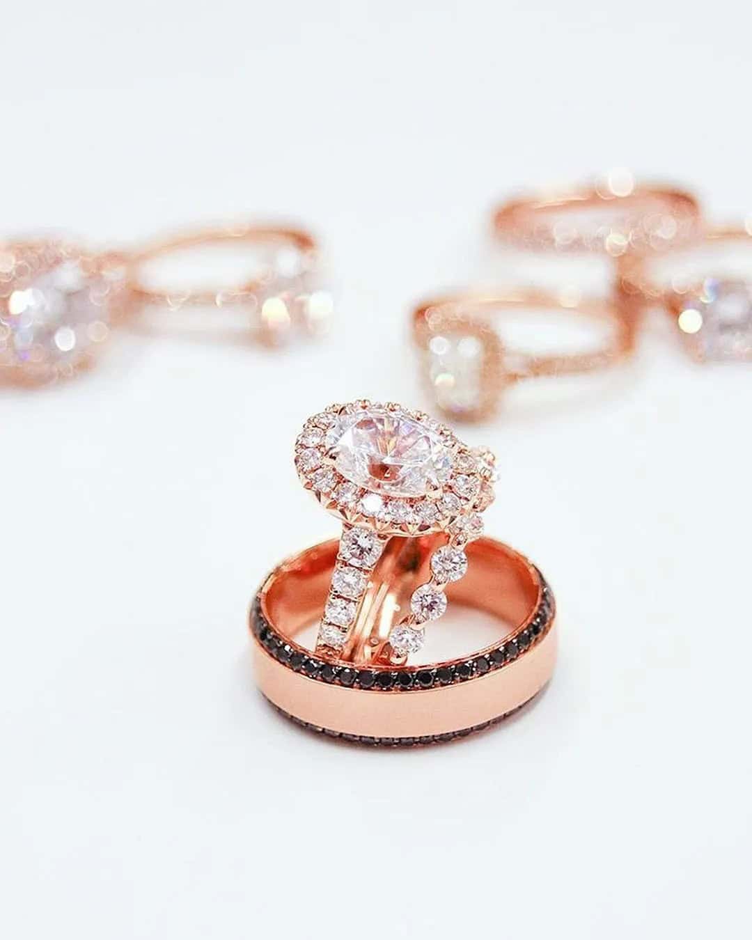 Rose Gold Diamond Engagement Rings