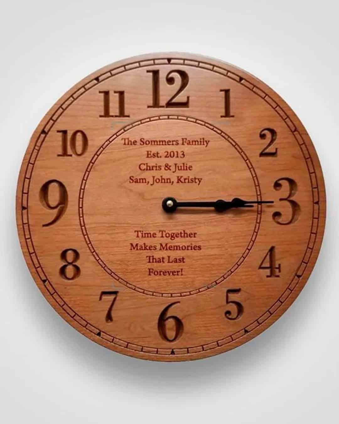 Custom Clock With Wedding Date