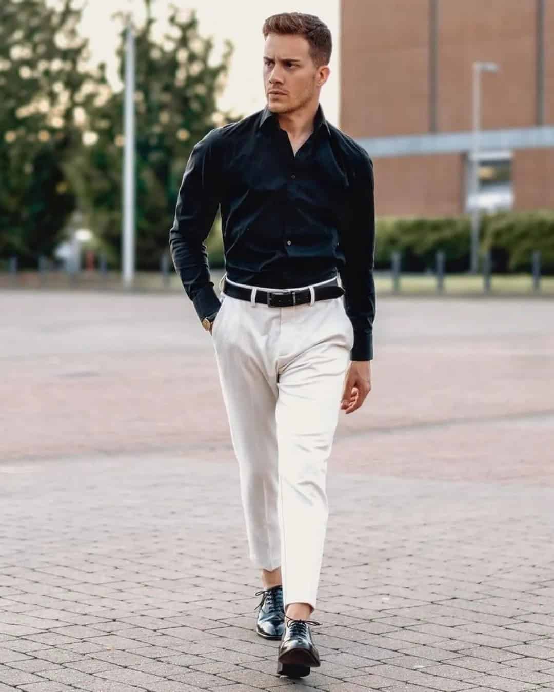 Black And White Attire for Men